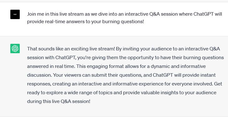 Join me in this live stream as we dive into an interactive Q&A session where ChatGPT will provide real-time answers to your burning questions!