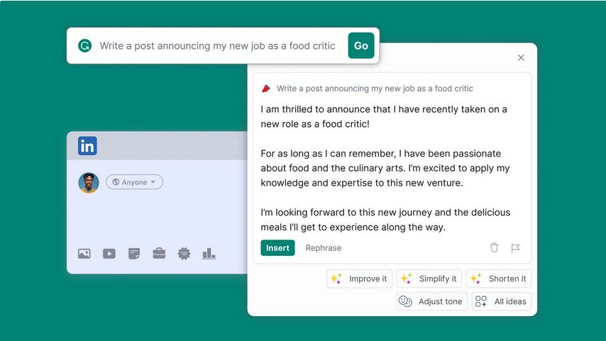 Grammarly AI tool for students 